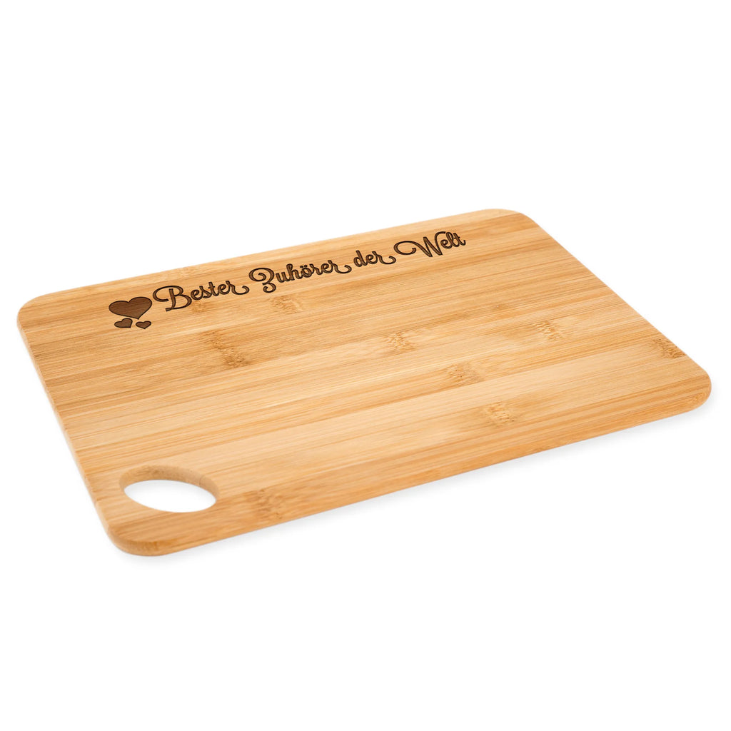 Bamboo chopping board Zuhörer robust, kitchen board, cutting board, wood, solid, nature, kitchen, breakfast, breakfast board, bamboo, engraving, carving board, cutting block, slices, board, dulcimer, Heart Love In Love Thank You Birthday Best Best Thank You