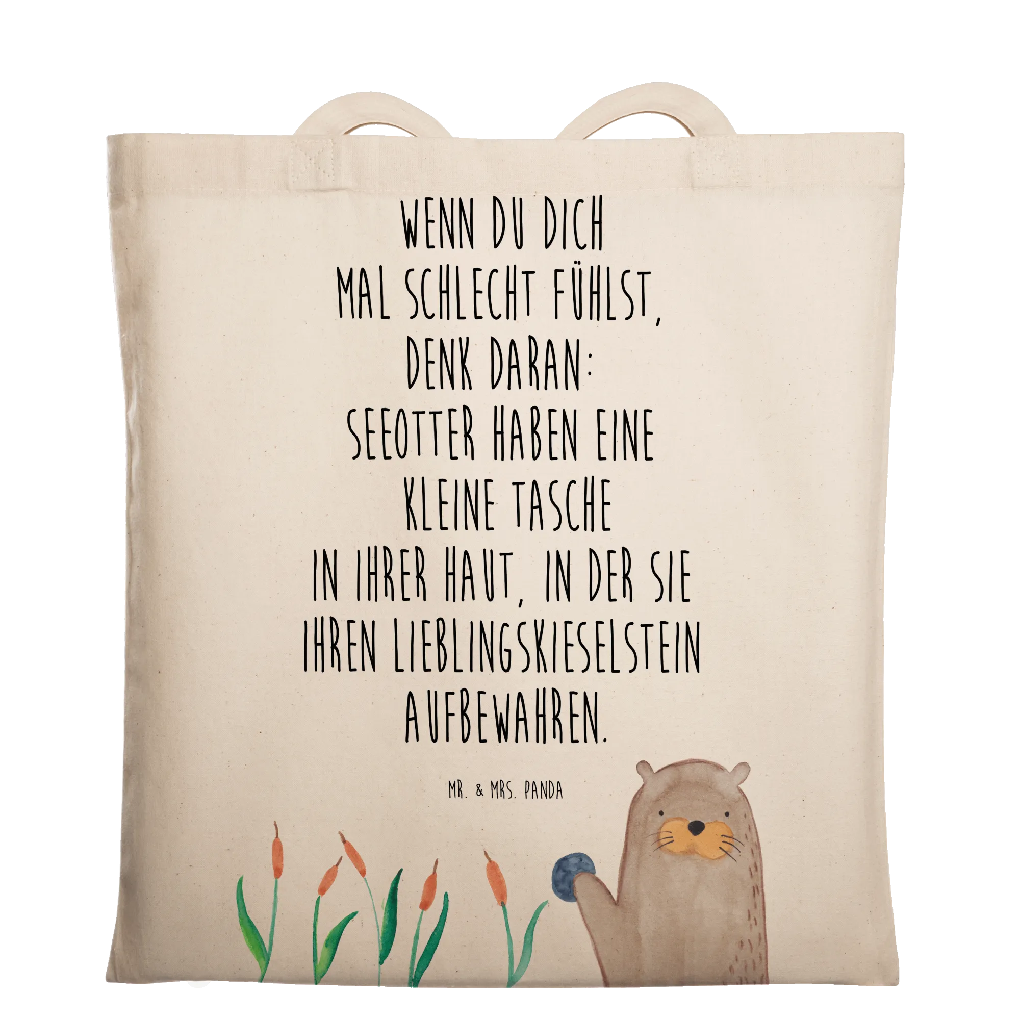 seeotter kieselstein aufbewahren Tragetasche Otter Stein, Pflanzen, Tote Bag, Shopping Tasche, Beutel