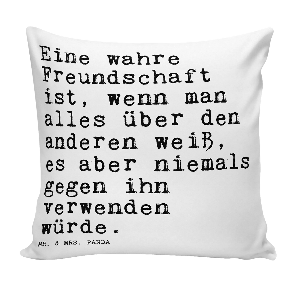Cushion Eine wahre Freundschaft ist,... couch, 40x40, pillows, soft, 40 x 40, pad, bed, pillow case, bedroom, fluffy, sofa, Pillow, settee, cushion, saying, sayings, funny, wisdom, quotes, Sayings Proverbs Wisdom Quotes Funny Wisdom Words