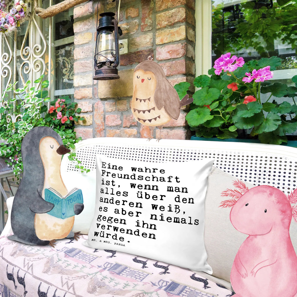 Cushion Eine wahre Freundschaft ist,... couch, 40x40, pillows, soft, 40 x 40, pad, bed, pillow case, bedroom, fluffy, sofa, Pillow, settee, cushion, saying, sayings, funny, wisdom, quotes, Sayings Proverbs Wisdom Quotes Funny Wisdom Words