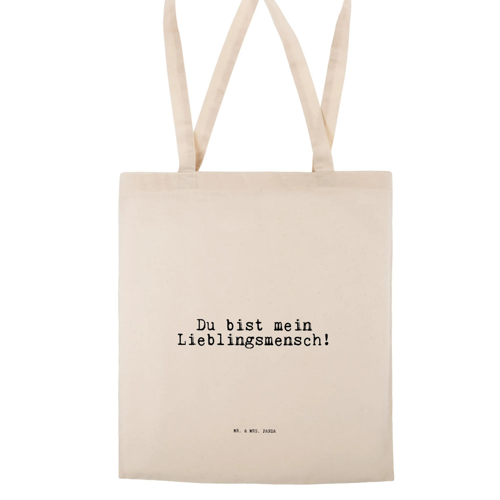 Tote bag Du bist mein Lieblingsmensch! cloth bag, shoulder bag, shopper, shopping bag, pouch, cotton bag, bag, Carrier bag, jute bag, saying, sayings, funny, wisdom, quotes, Sayings Proverbs Wisdom Quotes Funny Wisdom Words