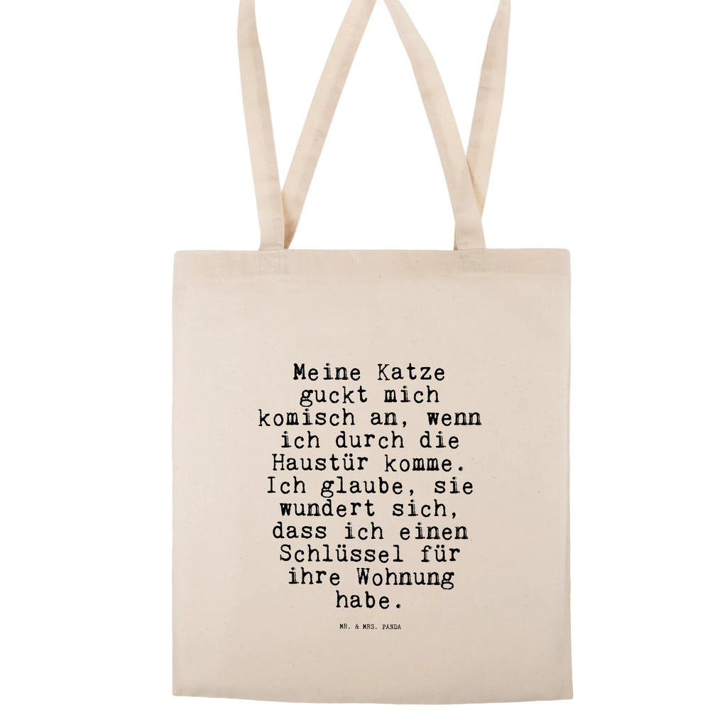 Tragetasche Sprüche und Zitate Meine Katze guckt mich komisch an, wenn ich durch die Haustür komme. Ich glaube, sie wundert sich, dass ich einen Schlüssel für ihre Wohnung habe. Jutebeutel, Beutel, Umhängetasche, Stoffbeutel, Badetasche, Einkaufstüte, Strandtasche, Tasche, Jutetasche, Schultertasche, Einkaufstasche, Tragetasche, Stofftasche, Laptoptasche, Beuteltasche, Shopper, Spruch, Sprüche, lustige Sprüche, Weisheiten, Zitate, Spruch Geschenke, Spruch Sprüche Weisheiten Zitate Lustig Weisheit Worte