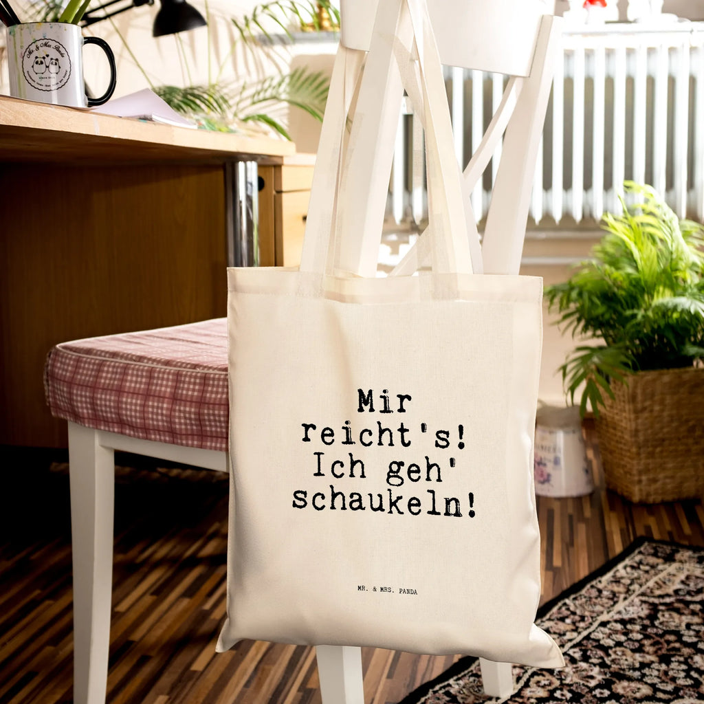 Tote bag Mir reicht's! Ich geh'... cotton bag, bag, cloth bag, shoulder bag, shopping bag, Carrier bag, pouch, shopper, jute bag, saying, sayings, funny, wisdom, quotes, Sayings Proverbs Wisdom Quotes Funny Wisdom Words