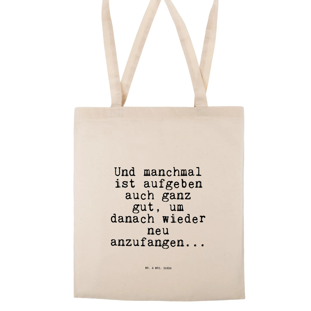 Tragetasche Und manchmal ist aufgeben... Beuteltasche, Jutebeutel, Jutetasche, Strandtasche, Laptoptasche, Schultertasche, Stoffbeutel, Stofftasche, Einkaufstasche, Beutel, Badetasche, Tasche, Umhängetasche, Einkaufstüte, Shopper, Tragetasche, Spruch, Sprüche, lustige Sprüche, Weisheiten, Zitate, Spruch Geschenke, Spruch Sprüche Weisheiten Zitate Lustig Weisheit Worte