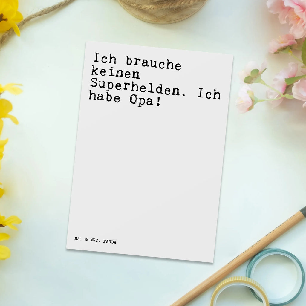 Postkarte Sprüche und Zitate Ich brauche keinen Superhelden. Ich habe Opa! Ansichtskarten, Postkarte, Geschenkkarte, Karte, Ansichtskarte, Einladungskarte, Einladungskarten Geburtstag, Einladung Geburtstag, Grußkarte, Dankeskarte, Geburtstagskarte, Einladung, Spruch, Sprüche, lustige Sprüche, Weisheiten, Zitate, Spruch Geschenke, Spruch Sprüche Weisheiten Zitate Lustig Weisheit Worte