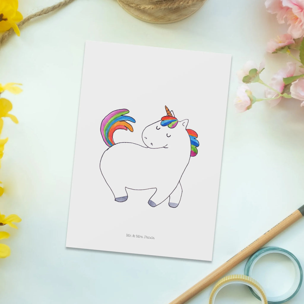 Postcard unicorn Swagger card, postcards, invitation, paper, gift, invitation card, letter, gift card, Postcard, unicorn, unicorns, different, riding gift, riding, girlfriend, riding present, equestrian, proud, Unicorn, horse