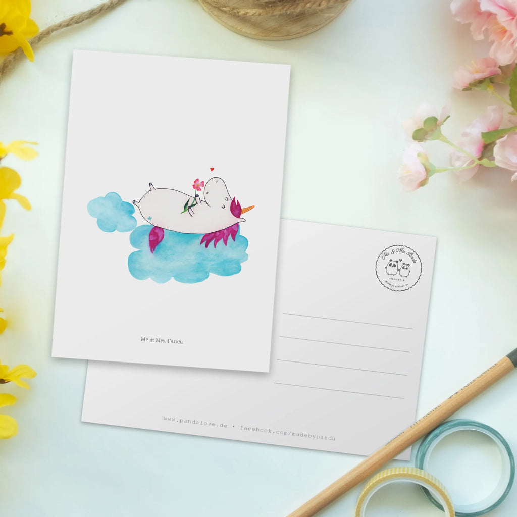 Postcard unicorn In love card, invitation card, postcards, gift card, Postcard, letter, gift, paper, invitation, unicorn, unicorns, Unicorns, Unicorn, Love, Love Proof, cloud, Girlfriend present, girlfriend gift