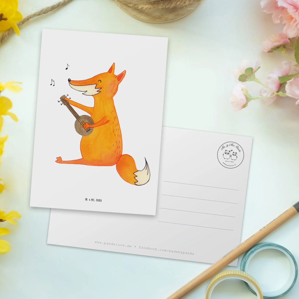 Postkarte Fuchs Gitarre Karte, Grußkarte, Geschenkkarte, Einladung, Geburtstagskarte, Einladungskarten Geburtstag, Ansichtskarte, Ansichtskarten, Dankeskarte, Postkarte, Einladung Geburtstag, Einladungskarte, Fuchs, Musik Spruch, Gitarre, Füchse, Musikerin, Sängerin, Geschenk Musiker, Sänger