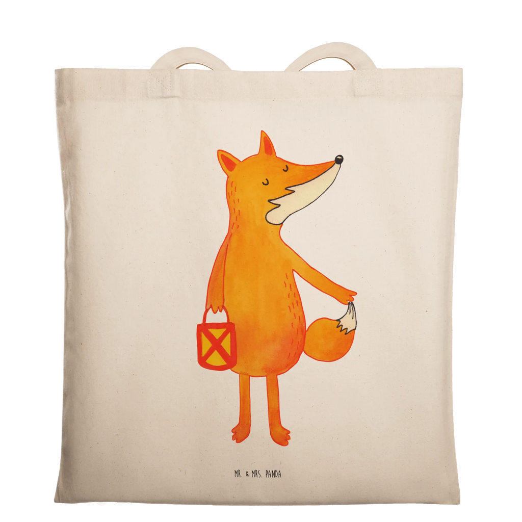 Tote bag Fox Lantern shoulder bag, jute bag, shopping bag, bag, cotton bag, Carrier bag, shopper, cloth bag, pouch, fox, foxes, forest wildlife, clever as a fox, animal lover, Lantern parade, Cheer up, Saint Martin, Foxes, Lantern, Fox, Caesar Otto Hugo Flaischlen, Lovesickness Spell, Spell comforting