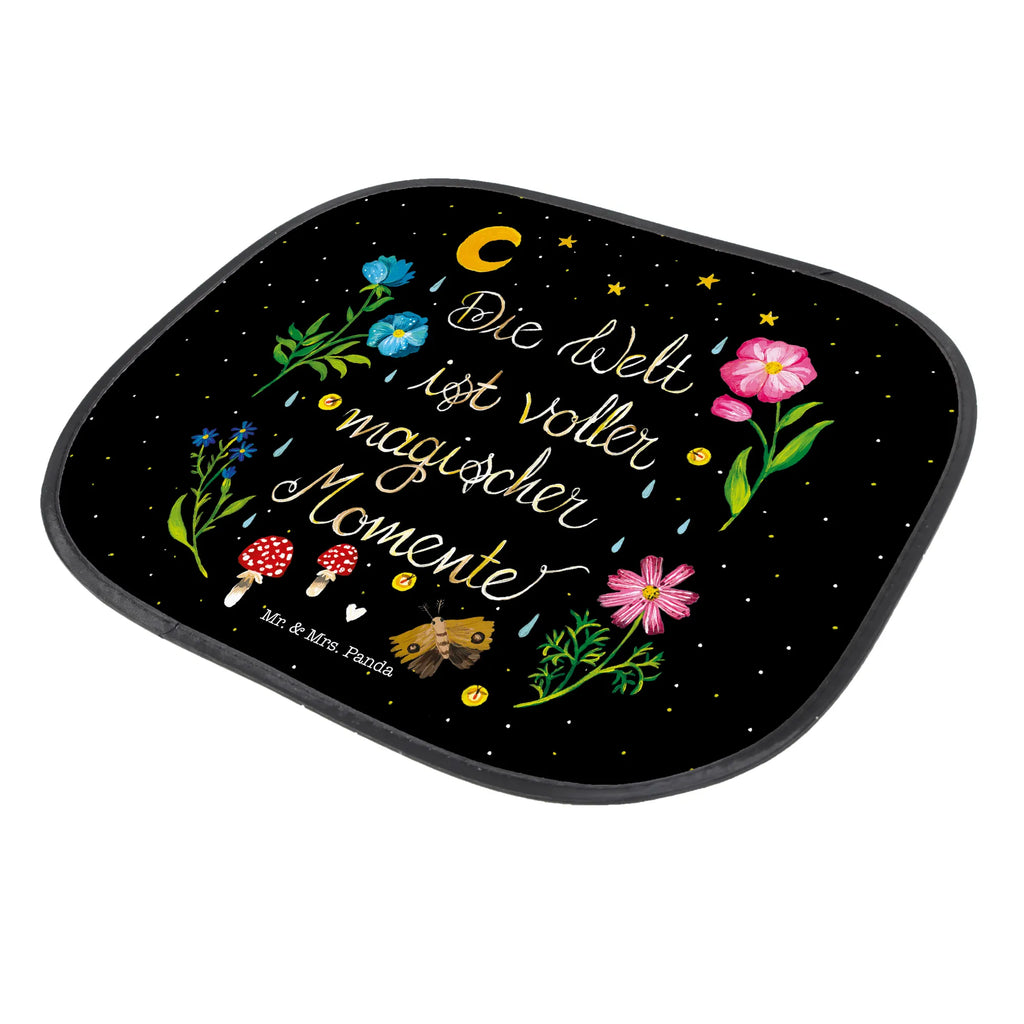 Car sun shade Magic World back seat, car, family, sun protection, windows, children, gift, sun visor, Nature, joy of life, love, wisdom, saying beautiful, flowers, black, Magic moments, motivation, magic, night, saying positive