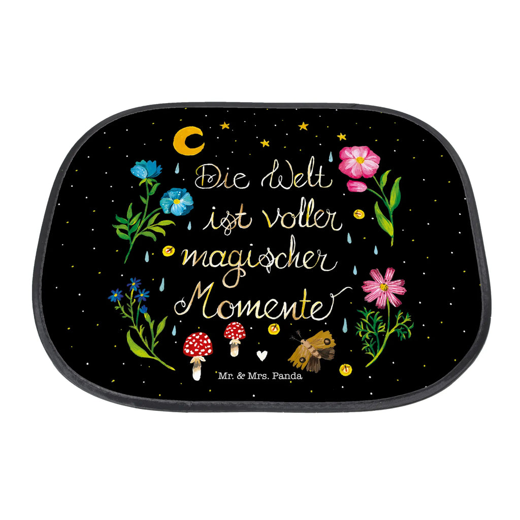 Car sun shade Magic World back seat, car, family, sun protection, windows, children, gift, sun visor, Nature, joy of life, love, wisdom, saying beautiful, flowers, black, Magic moments, motivation, magic, night, saying positive