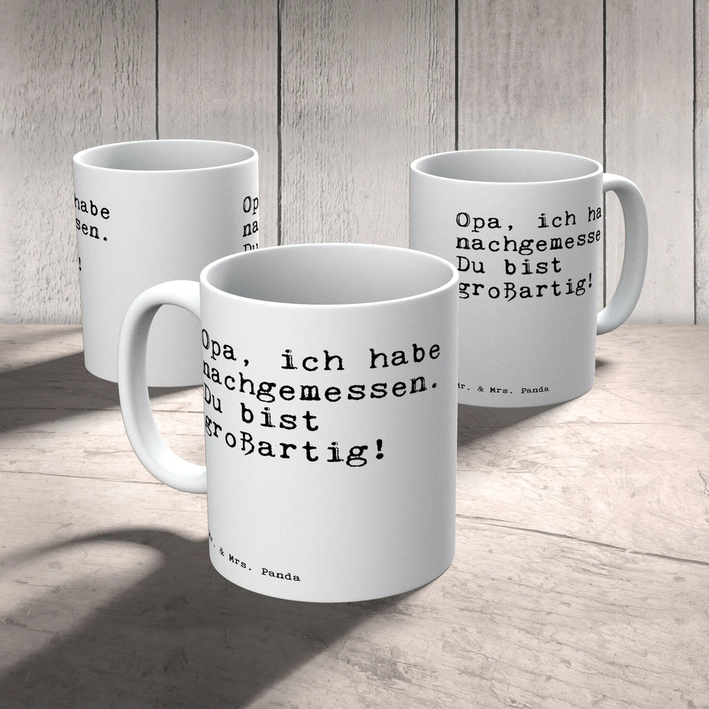 Mug Opa, ich habe nachgemessen.... Porzellantasse, Tasse mit Motiven, Keramiktasse, Tasse, Bürotasse, Tasse mit Zitaten, Kaffeetasse, Geschenktasse, Teetasse, Spruch, Sprüche, lustige Sprüche, Weisheiten, Zitate, Spruch Geschenke, Spruch Sprüche Weisheiten Zitate Lustig Weisheit Worte
