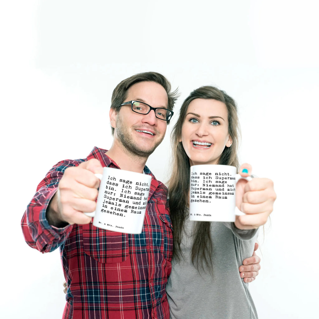 Tasse Sprüche und Zitate Ich sage nicht, dass ich Superman bin. Ich sage nur: Niemand hat Superman und mich jemals gemeinsam in einem Raum gesehen. Teetasse, Porzellantasse, Keramiktasse, Bürotasse, Tasse mit Zitaten, Kaffeetasse, Tasse mit Motiven, Tasse, Geschenktasse, Spruch, Sprüche, lustige Sprüche, Weisheiten, Zitate, Spruch Geschenke, Spruch Sprüche Weisheiten Zitate Lustig Weisheit Worte