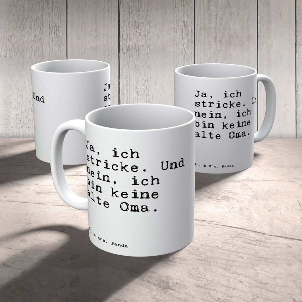 Tasse Sprüche und Zitate Ja, ich stricke. Und nein, ich bin keine alte Oma. Keramiktasse, Tasse, Geschenktasse, Porzellantasse, Teetasse, Tasse mit Zitaten, Bürotasse, Kaffeetasse, Tasse mit Motiven, Spruch, Sprüche, lustige Sprüche, Weisheiten, Zitate, Spruch Geschenke, Spruch Sprüche Weisheiten Zitate Lustig Weisheit Worte