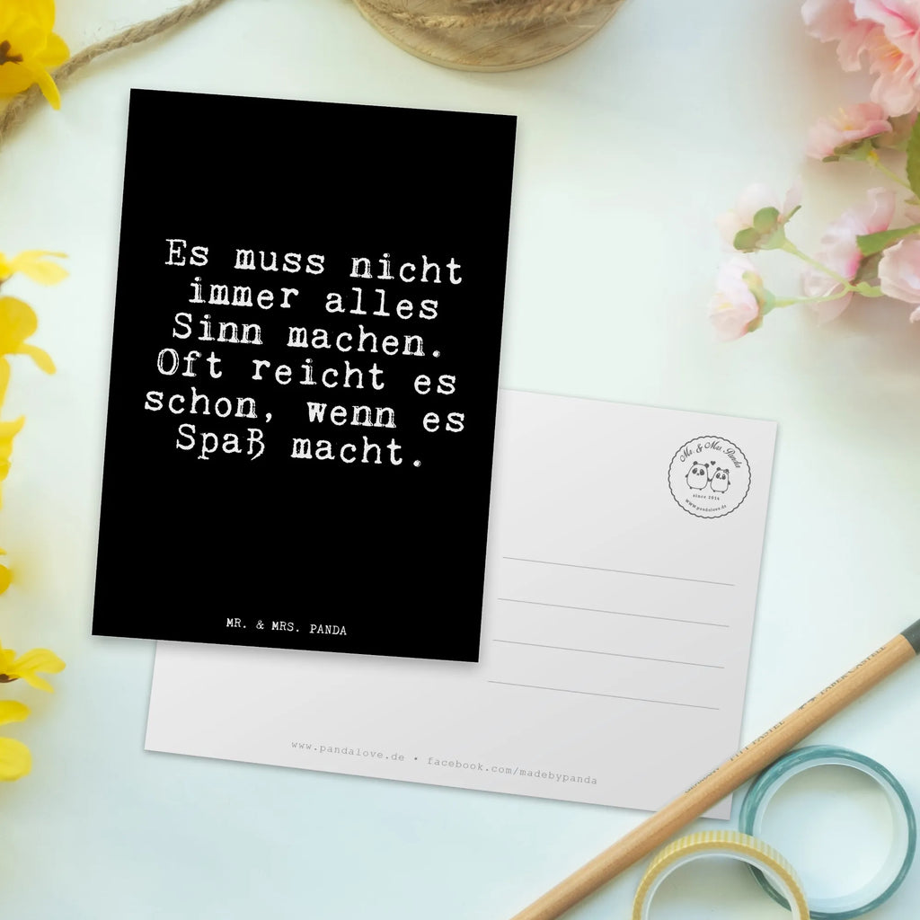 Postcard Es muss nicht immer... Postcard, postcards, invitation card, gift card, letter, card, gift, paper, invitation, saying, sayings, funny, wisdom, quotes, Glizzer Spell Proverbs Wisdom Quotes Funny Wisdom Words