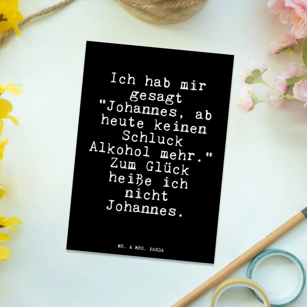 Postcard Ich hab mir gesagt... card, postcards, paper, letter, Postcard, gift, gift card, invitation, invitation card, saying, sayings, funny, wisdom, quotes, Glizzer Spell Proverbs Wisdom Quotes Funny Wisdom Words