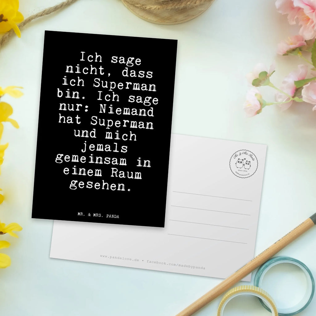 Postcard Ich sage nicht, dass... letter, paper, postcards, gift, gift card, invitation, card, invitation card, Postcard, saying, sayings, funny, wisdom, quotes, Glizzer Spell Proverbs Wisdom Quotes Funny Wisdom Words