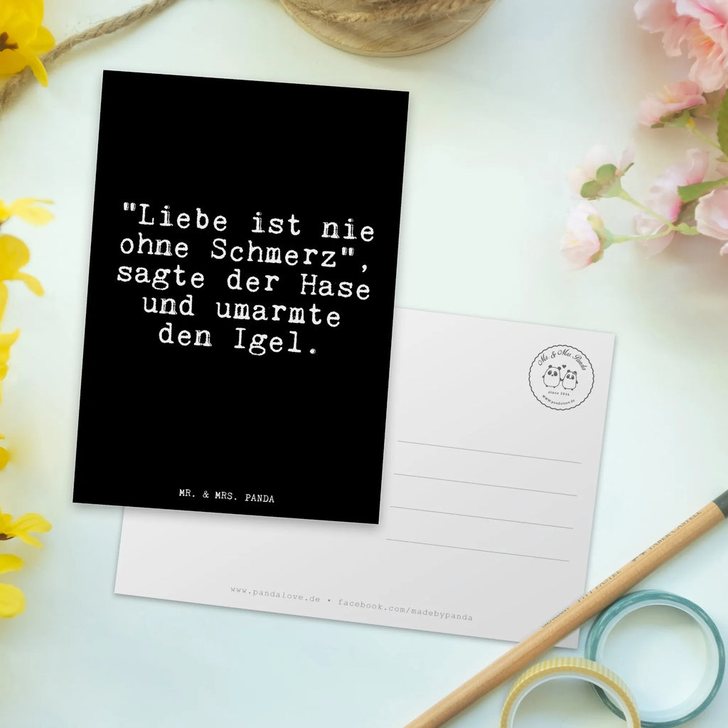 Postkarte "Liebe ist nie ohne... Designkarte, Ansichtskarten, Fotokarte, Postkarten, Ansichtskarte, Grußkarte, kunstkarte, Kunstkarten, Motivkarte, einzelkarte, spruchkarte, bildkarte, Postkarte, Sprüche, Lustige Sprüche, Weisheiten, Zitate, Spruch, Spruch Geschenke, Glizer Spruch Sprüche Weisheiten Zitate Lustig Weisheit Worte
