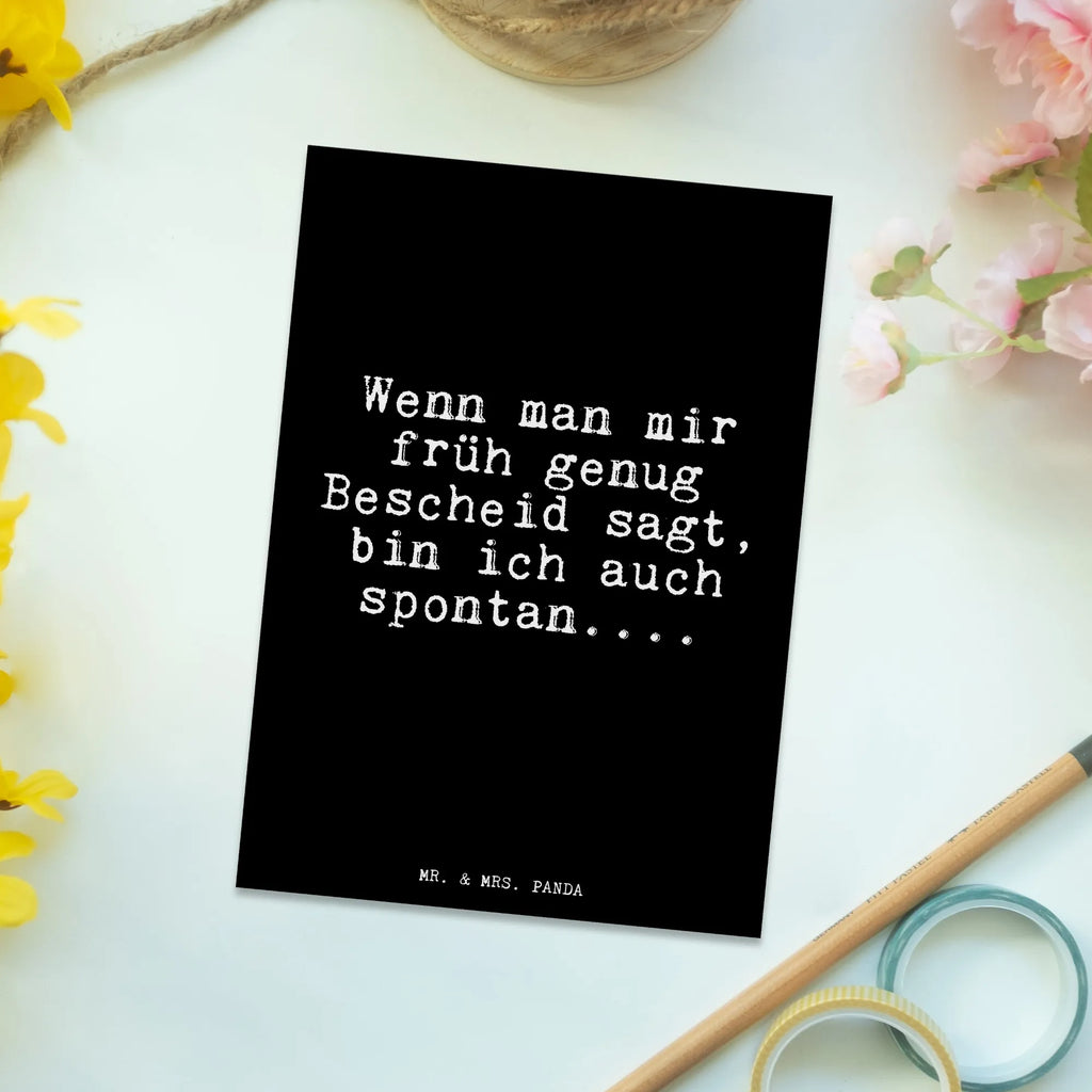 Postcard Wenn man mir früh... letter, postcards, gift, invitation card, invitation, paper, card, gift card, Postcard, saying, sayings, funny, wisdom, quotes, Glizzer Spell Proverbs Wisdom Quotes Funny Wisdom Words