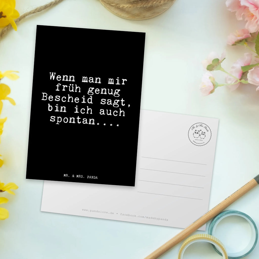 Postcard Wenn man mir früh... letter, postcards, gift, invitation card, invitation, paper, card, gift card, Postcard, saying, sayings, funny, wisdom, quotes, Glizzer Spell Proverbs Wisdom Quotes Funny Wisdom Words