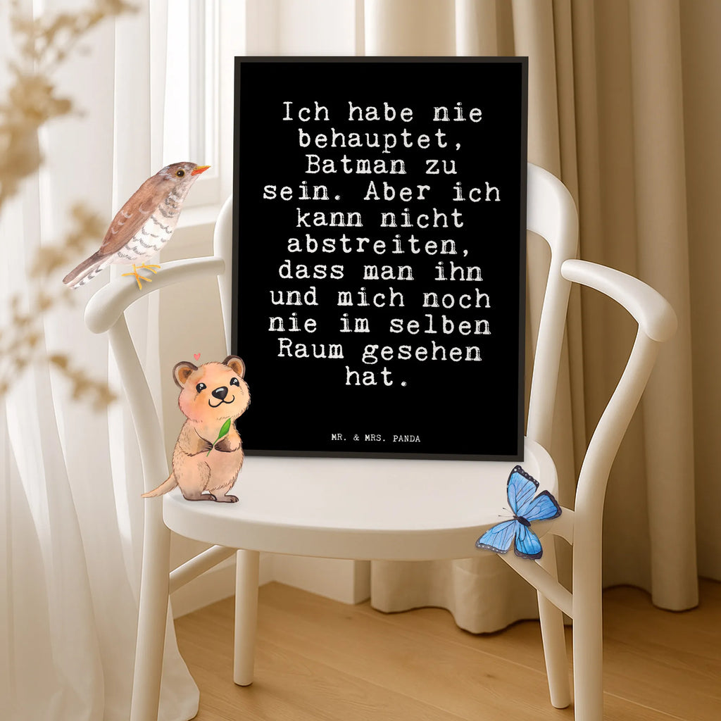 Plakat Ich habe nie behauptet,... Poster, Wanddekoration, Wandposter, Wanddeko Bild, Kunstdruck, Kinderposter, Raumdekoration, Designposter, Mr. & Mrs. Panda Poster, Wanddeko, Küchenposter, Handgemaltes Poster, Posterdruck, Bild, Spruch, Sprüche, lustige Sprüche, Weisheiten, Zitate, Spruch Geschenke, Glizer Spruch Sprüche Weisheiten Zitate Lustig Weisheit Worte