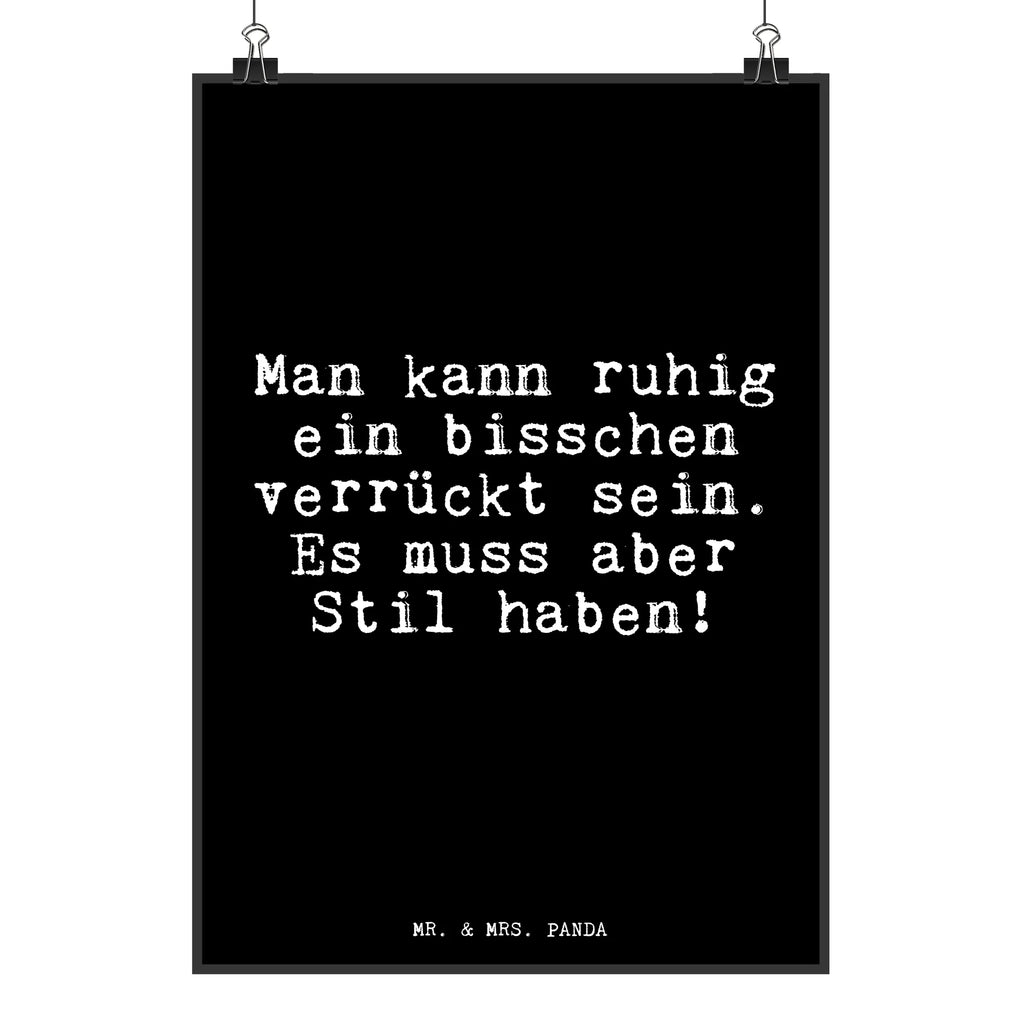 Plakat Man kann ruhig ein... Küchenposter, Handgemaltes Poster, Mr. & Mrs. Panda Poster, Wanddekoration, Wanddeko, Kunstdruck, Poster, Posterdruck, Wanddeko Bild, Kinderposter, Raumdekoration, Designposter, Bild, Wandposter, Spruch, Sprüche, lustige Sprüche, Weisheiten, Zitate, Spruch Geschenke, Glizer Spruch Sprüche Weisheiten Zitate Lustig Weisheit Worte