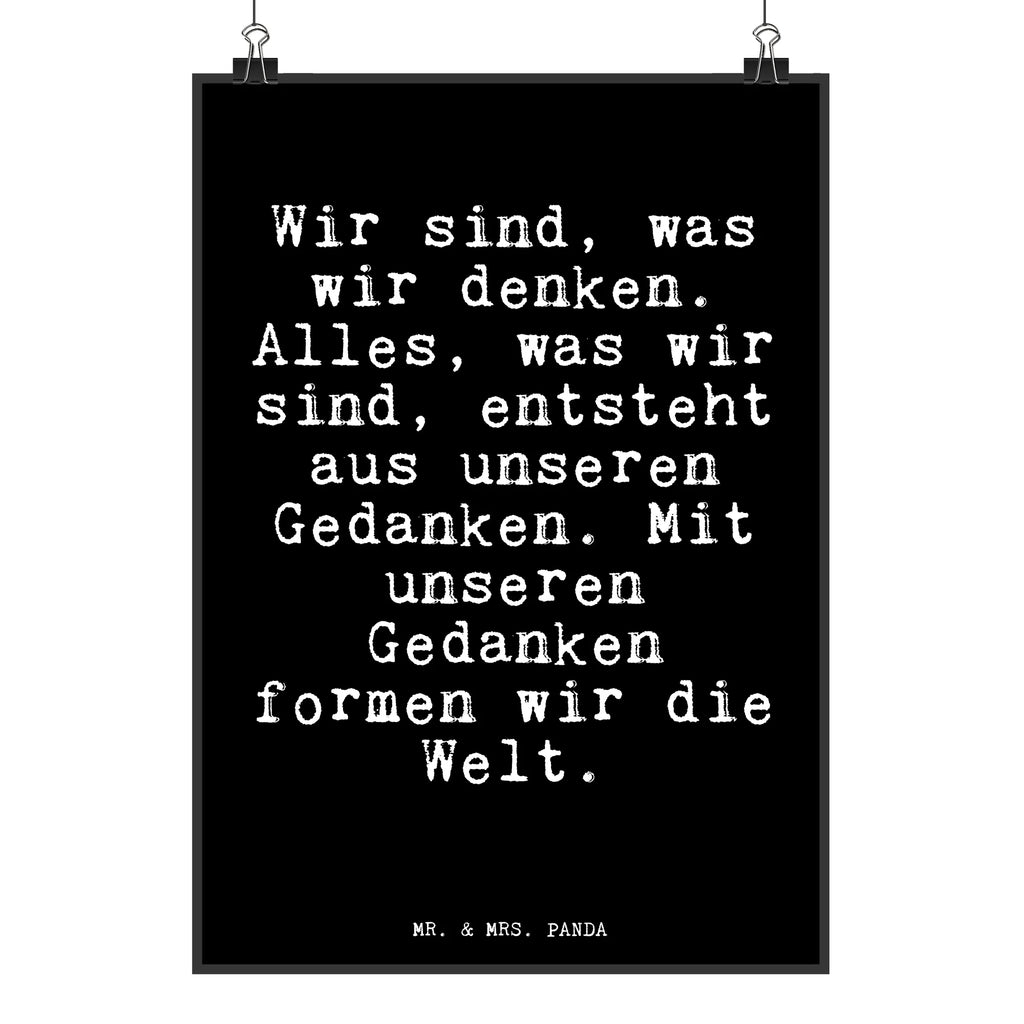 Poster Wir sind, was wir... saying, sayings, funny, wisdom, quotes, Glizzer Spell Proverbs Wisdom Quotes Funny Wisdom Words
