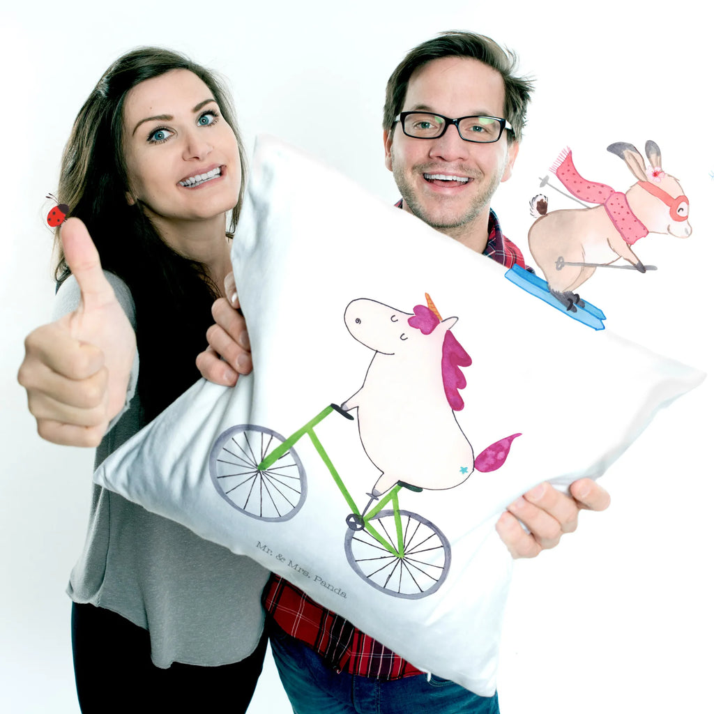 Cushion unicorn cyclist Pillow, settee, soft, fluffy, pad, bed, pillows, 40x40, couch, pillow case, bedroom, sofa, 40 x 40, cushion, unicorn, unicorns, present, cycling, luxury problem, fairy dust, love affliction, cyclist gift, confetti, grief, wheel, bike
