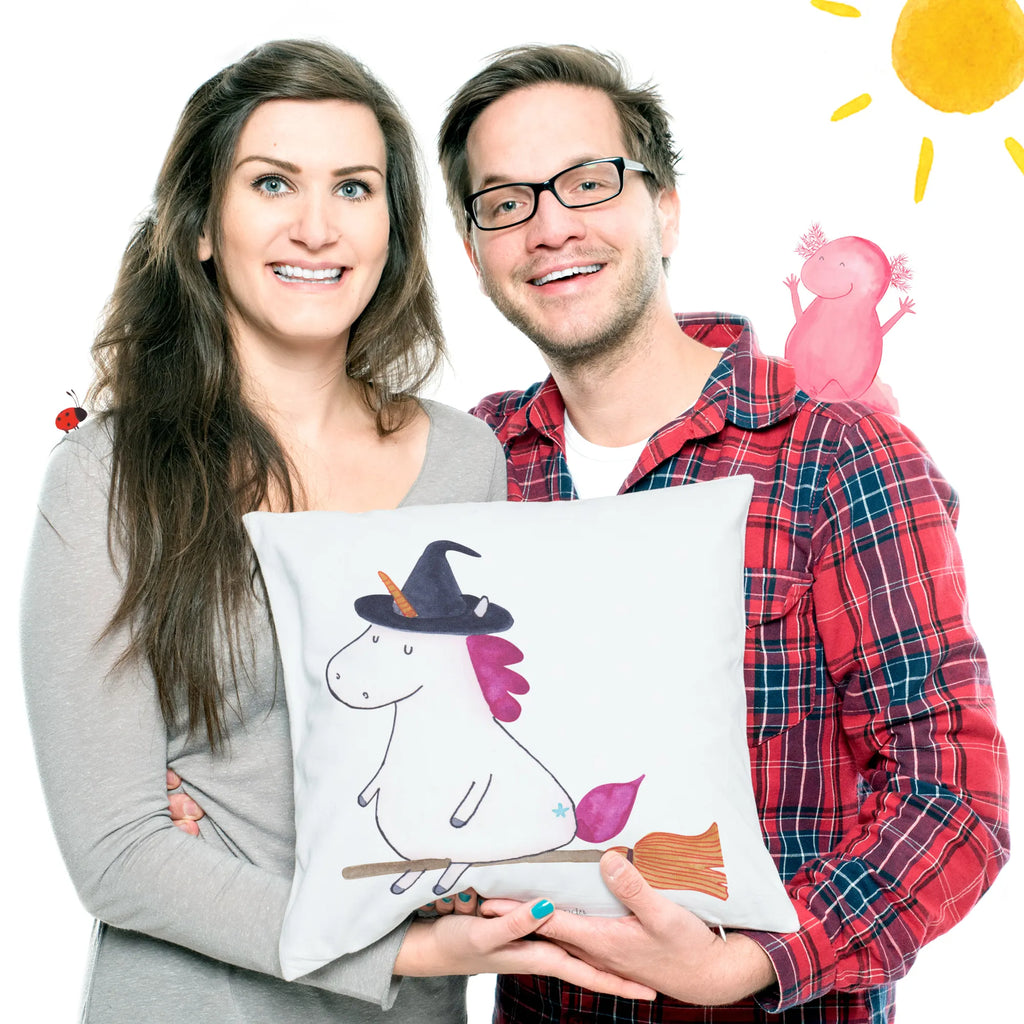 Cushion unicorn Witch 40x40, sofa, pillows, soft, pad, settee, 40 x 40, pillow case, couch, bedroom, fluffy, bed, cushion, Pillow, unicorn, unicorns, devil, wife gift, bitch, girlfriend present, bad girl, witch, mad, angel, Unicorn