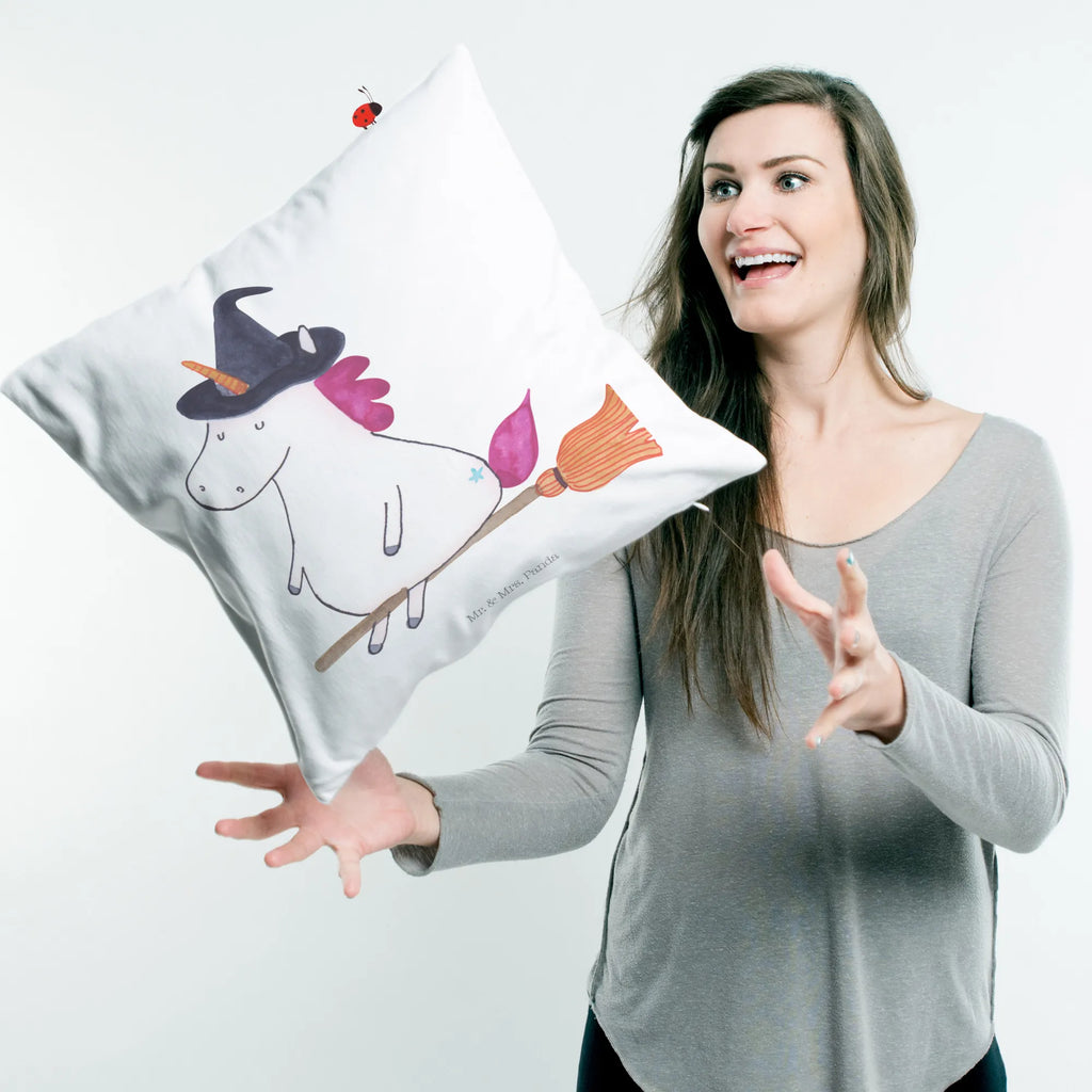 Cushion unicorn Witch 40x40, sofa, pillows, soft, pad, settee, 40 x 40, pillow case, couch, bedroom, fluffy, bed, cushion, Pillow, unicorn, unicorns, devil, wife gift, bitch, girlfriend present, bad girl, witch, mad, angel, Unicorn