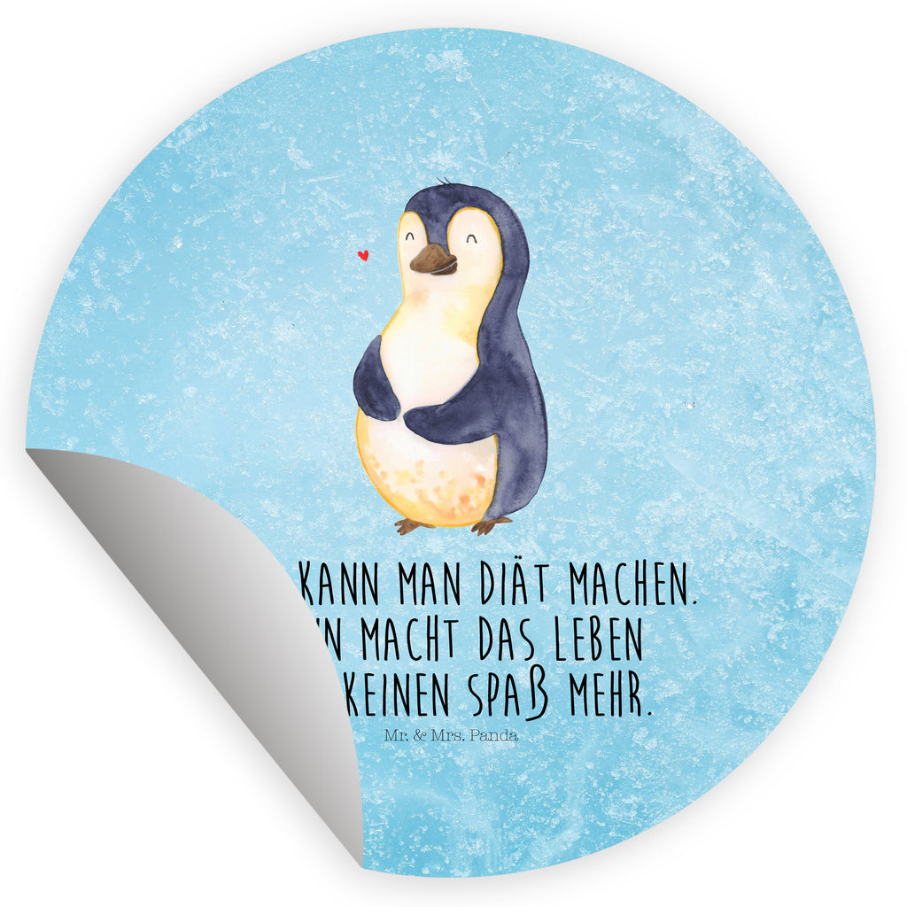 Rund Aufkleber Pinguin Diät Sticker, Aufkleber, Etikett, Kinder, rund, Pinguin, Pinguine, Diät, Abnehmen, Abspecken, Gewicht, Motivation, Selbstliebe, Körperliebe, Selbstrespekt