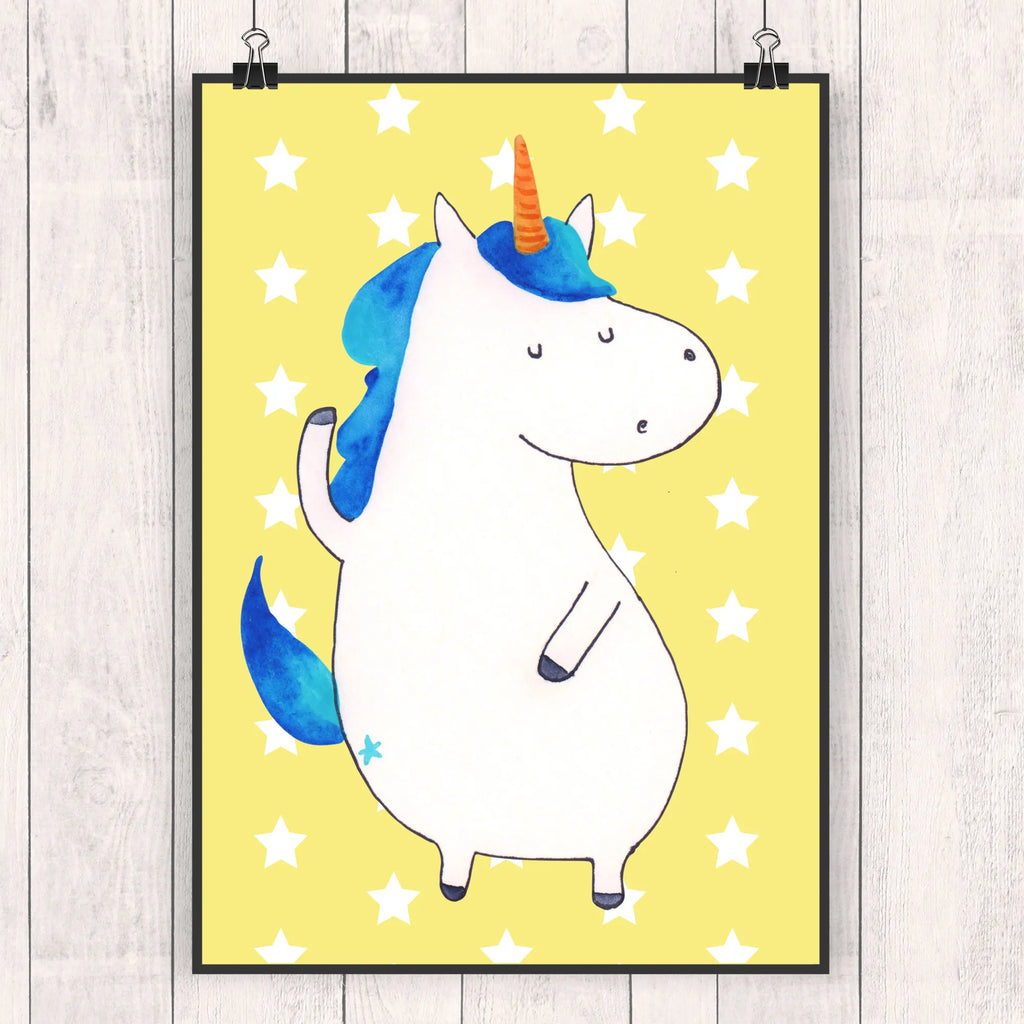 Poster unicorn Man Bild, Raumdekoration, Kunstdruck, Handgemaltes Poster, Küchenposter, Designposter, Wandposter, Mr. & Mrs. Panda Poster, Poster, Posterdruck, Wanddeko Bild, Wanddeko, Wanddekoration, Kinderposter, Einhorn, Einhörner, Einhorn Deko, Unicorn, hübsch, Freundin, cool, Party, bester Freund, BFF, beste, Familie, Mann