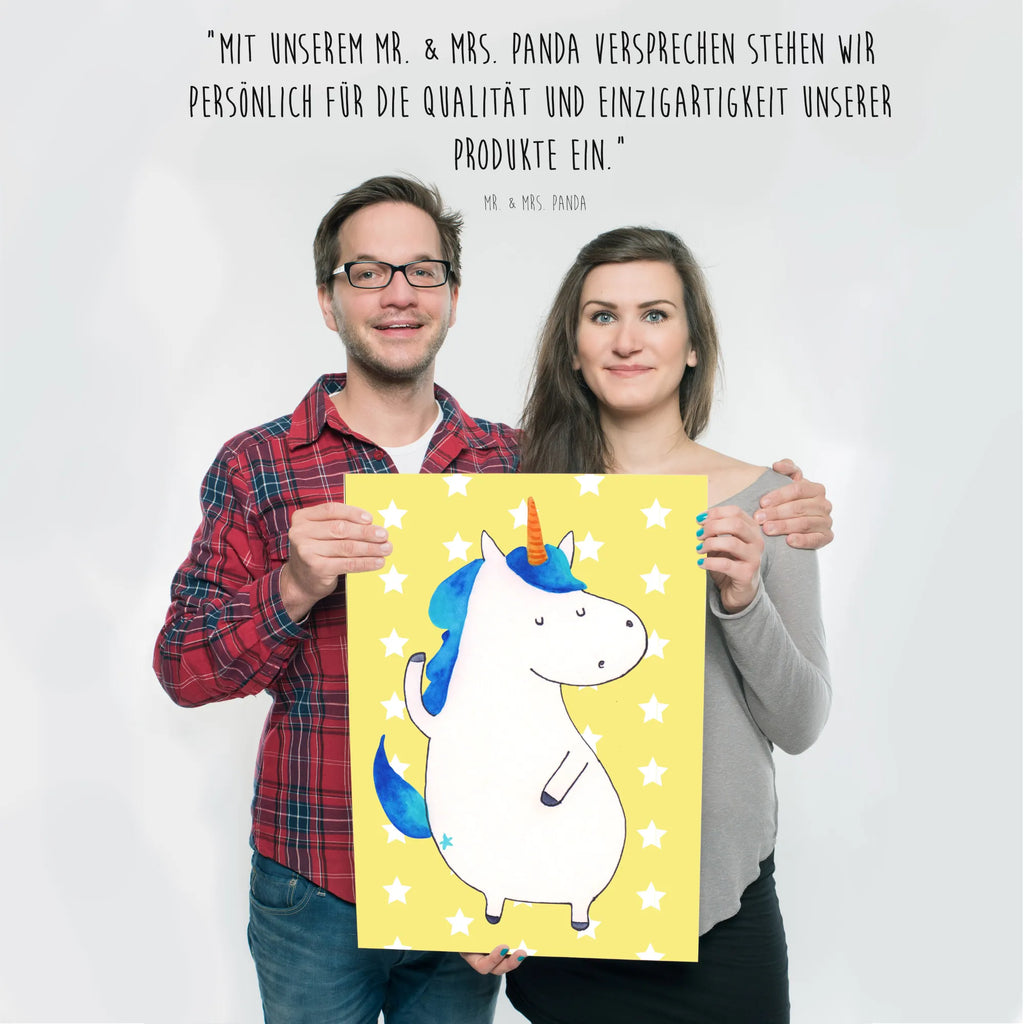Poster unicorn Man Bild, Raumdekoration, Kunstdruck, Handgemaltes Poster, Küchenposter, Designposter, Wandposter, Mr. & Mrs. Panda Poster, Poster, Posterdruck, Wanddeko Bild, Wanddeko, Wanddekoration, Kinderposter, Einhorn, Einhörner, Einhorn Deko, Unicorn, hübsch, Freundin, cool, Party, bester Freund, BFF, beste, Familie, Mann