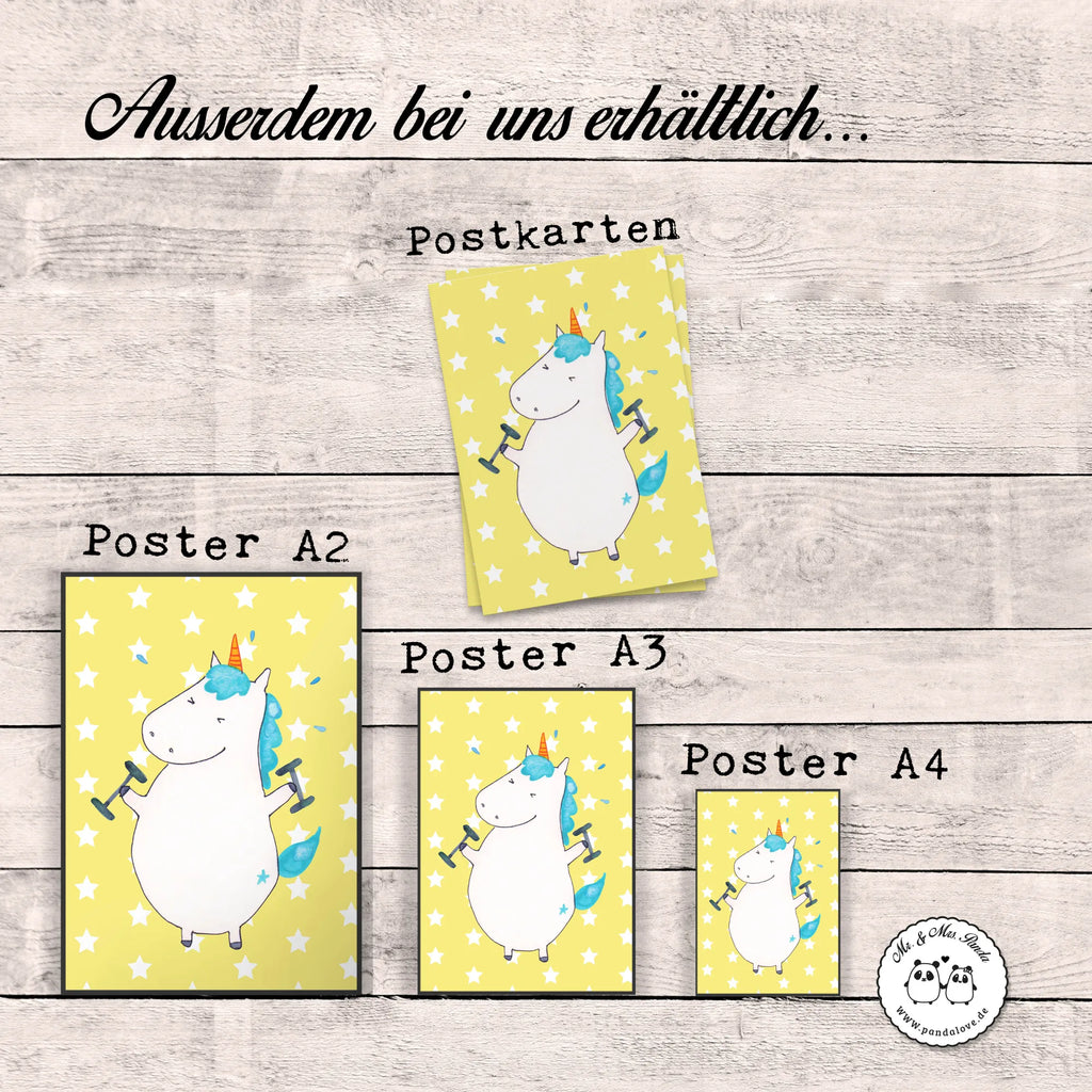 Poster unicorn fitness drucke, Wandposter, Plakat, Bild für Wand, wanddruck, Wandschmuck, grafikposter, wandkunst, Wanddeko Bild, kunstposter, Mr. & Mrs. Panda Poster, Bild, kunstdruck poster, Poster, Designposter, Posterdruck, Kunstdruck, Wanddekoration, kunst für die wand, Deko Bild, Wandbild, wanddeko, Einhorn Deko, Einhörner, Einhorn, Unicorn, Diät, Geräte, Gym, Sport, Abnehmen, Fitnessstudio, Pumpen, Fitness, Sixpack