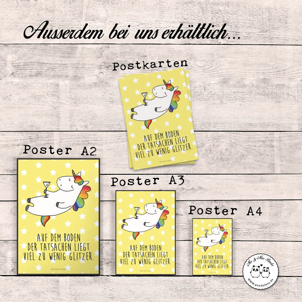Poster Einhorn Cocktail Mr. & Mrs. Panda Poster, wandkunst, Deko Bild, Wanddekoration, wanddruck, Bild, Posterdruck, Wandbild, Plakat, drucke, Bild für Wand, Designposter, Wandposter, kunstposter, grafikposter, kunstdruck poster, Wandschmuck, Kunstdruck, wanddeko, kunst für die wand, Poster, Wanddeko Bild, Einhorn Deko, Einhörner, Einhorn, Unicorn, Rum, Witzig, Geburtstag, Party, Spaß, Spruch, Glitzer, Sekt, Caipirinha, Cuba Libre, Freundin, Feiern, Lustig