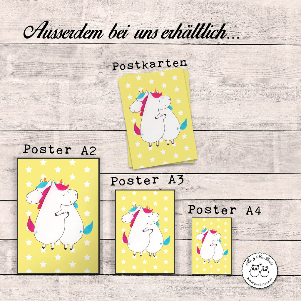 Poster Einhörner Umarmen wanddruck, Bild, Deko Bild, wandkunst, Wandschmuck, grafikposter, kunstdruck poster, Wanddeko Bild, Bild für Wand, Wandposter, Mr. & Mrs. Panda Poster, Plakat, Posterdruck, Designposter, Wanddekoration, kunstposter, Poster, drucke, Wandbild, wanddeko, Kunstdruck, kunst für die wand, Einhorn Deko, Einhörner, Einhorn, Unicorn, Liebe, BFF, Sister, Familie, Geschwister, Schwestern, Schwester, Freundinnen, Freundin