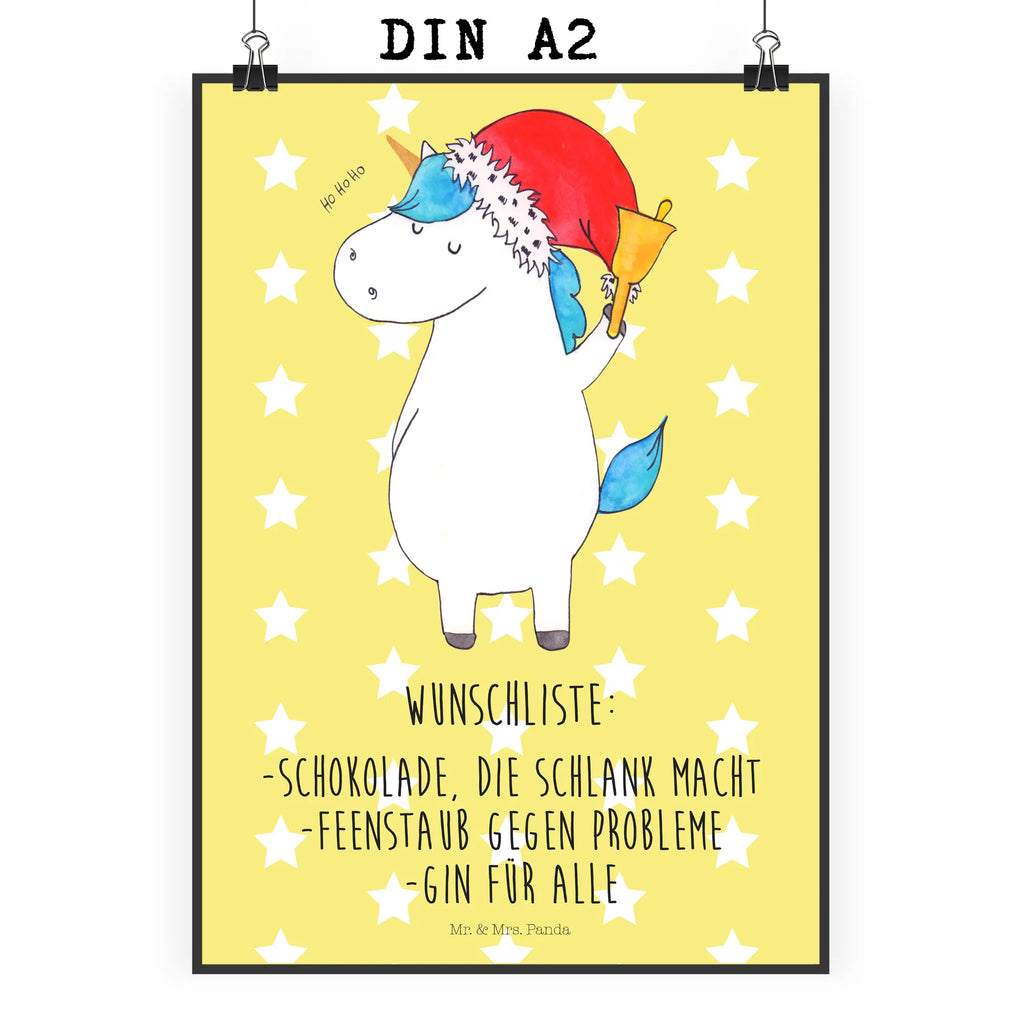 Poster unicorn Santa Claus Plakat, Wanddekoration, kunst für die wand, Bild, kunstposter, Wanddeko Bild, Deko Bild, Kunstdruck, kunstdruck poster, Wandschmuck, Wandposter, grafikposter, Mr. & Mrs. Panda Poster, wandkunst, Wandbild, Poster, wanddruck, drucke, Posterdruck, Designposter, wanddeko, Bild für Wand, Einhorn Deko, Einhörner, Einhorn, Unicorn, Schoki, Schokolade, Feenstaub, Wunschzettel, Wunschliste, Weihnachtsmann, Nikolaus, Weihnachten, Gin