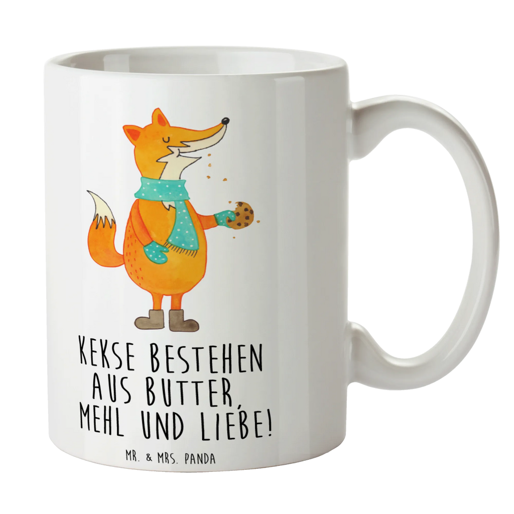 Tasse Fuchs Keks Tasse, Keramiktasse, Bürotasse, Geschenktasse, Tasse mit Zitaten, Tasse mit Motiven, Porzellantasse, Kaffeetasse, Teetasse, Fuchs, Kekse, Weihnachtszeit, Plätzchen, Liebe, Küche Deko, Winter, Füchse, Backen Spruch