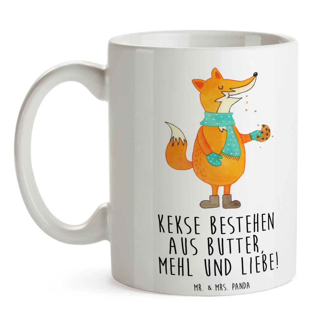 Tasse Fuchs Keks Tasse, Keramiktasse, Bürotasse, Geschenktasse, Tasse mit Zitaten, Tasse mit Motiven, Porzellantasse, Kaffeetasse, Teetasse, Fuchs, Kekse, Weihnachtszeit, Plätzchen, Liebe, Küche Deko, Winter, Füchse, Backen Spruch