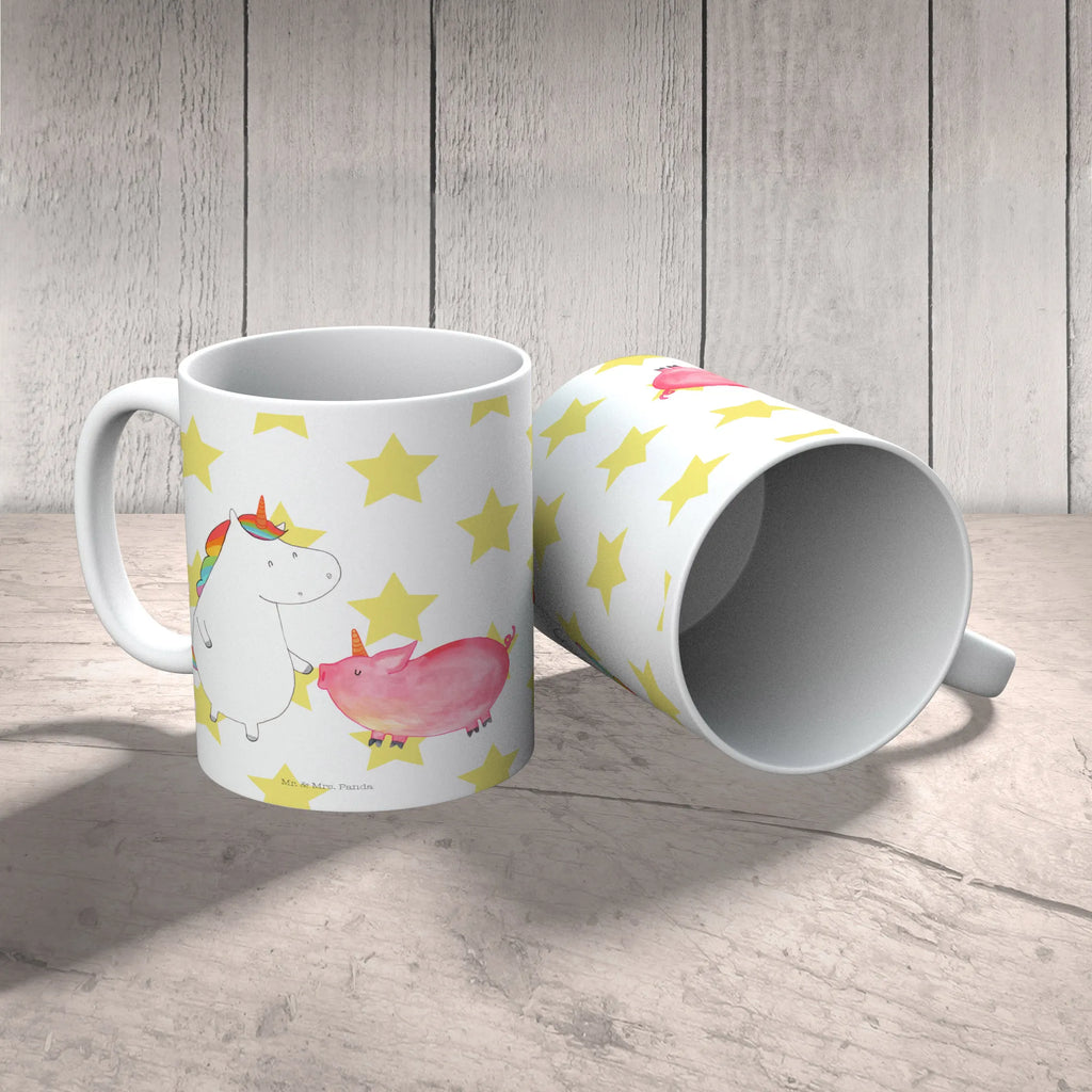 Kubek jednorożec świnia Tasse, Tasse mit Motiven, Geschenktasse, Porzellantasse, Kaffeetasse, Bürotasse, Teetasse, Keramiktasse, Tasse mit Zitaten, Einhorn, Einhörner, Einhorn Deko, Unicorn, Schweinchen, Schwein, Schweinhorn, Freundschaft, Freundin