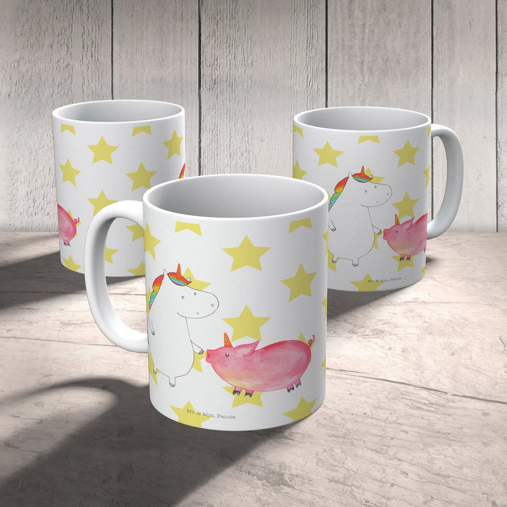 Kubek jednorożec świnia Tasse, Tasse mit Motiven, Geschenktasse, Porzellantasse, Kaffeetasse, Bürotasse, Teetasse, Keramiktasse, Tasse mit Zitaten, Einhorn, Einhörner, Einhorn Deko, Unicorn, Schweinchen, Schwein, Schweinhorn, Freundschaft, Freundin