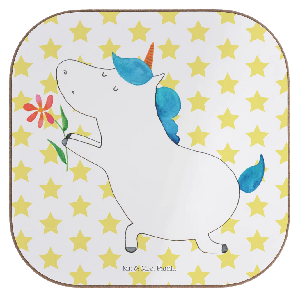 Square coaster unicorn flower Coasters, glass coasters, breakfast, party, gift, presents, gifts, unicorn, unicorns, flower, proof of love, partner, love, couple, request, marriage application, engagement