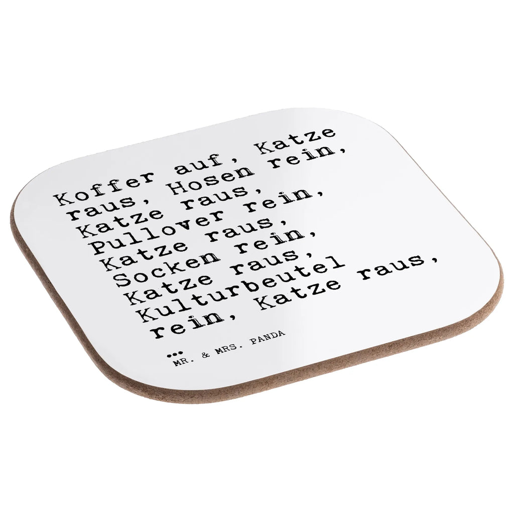 Square coaster Koffer auf, Katze raus,... Glasuntersetzer, Getränkeuntersetzer, Untersetzer Design, Untersetzer für Gläser, Untersetzer aus Holz, Untersetzer Gläser, Bierdeckel, Untersetzer, Korkuntersetzer, Holzuntersetzer, Untersetzer Holz, Tassen Untersetzer, Spruch, Sprüche, lustige Sprüche, Weisheiten, Zitate, Spruch Geschenke, Spruch Sprüche Weisheiten Zitate Lustig Weisheit Worte
