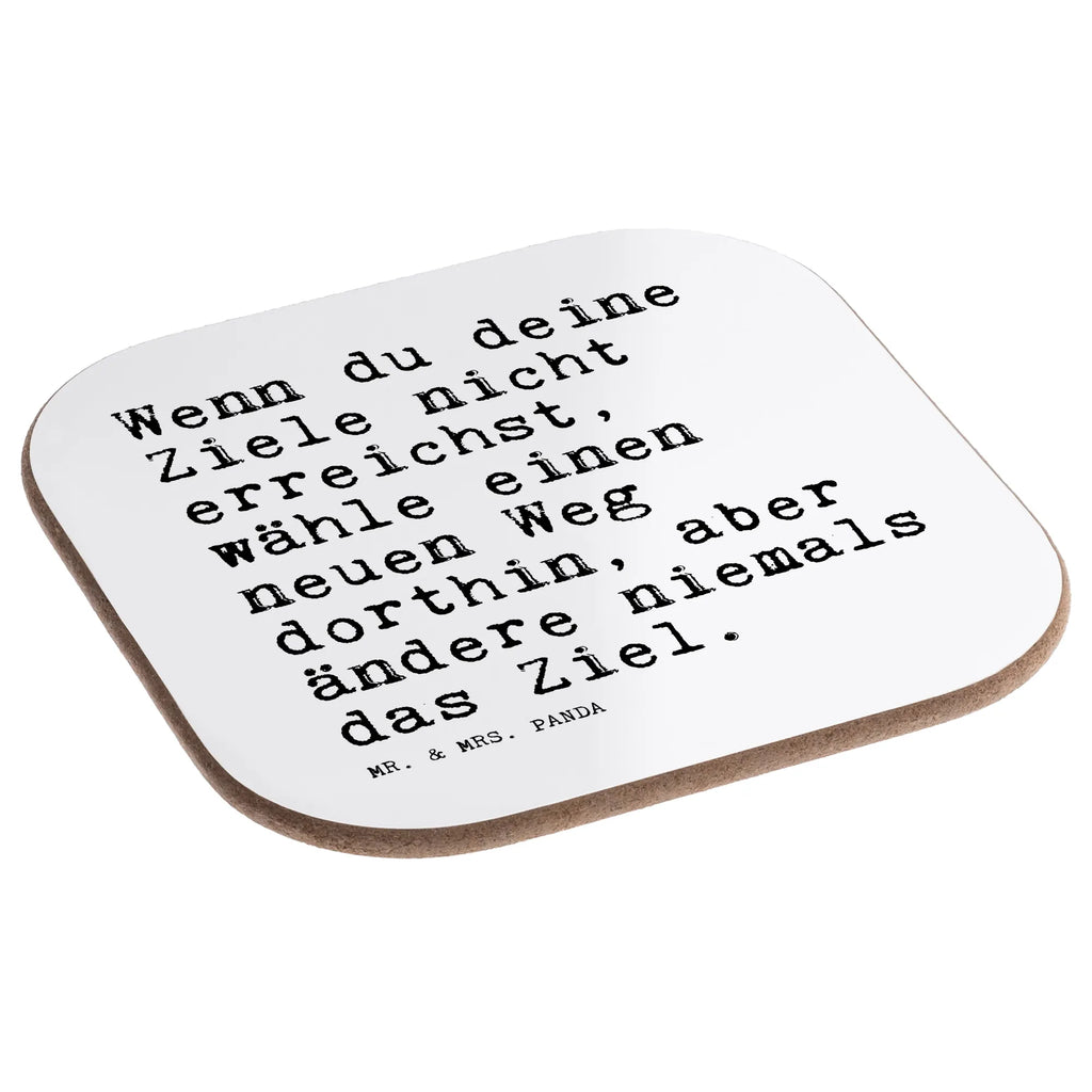 Square coaster Wenn du deine Ziele... glass coasters, Coasters, breakfast, gift, gifts, presents, party, saying, sayings, funny, wisdom, quotes, Sayings Proverbs Wisdom Quotes Funny Wisdom Words