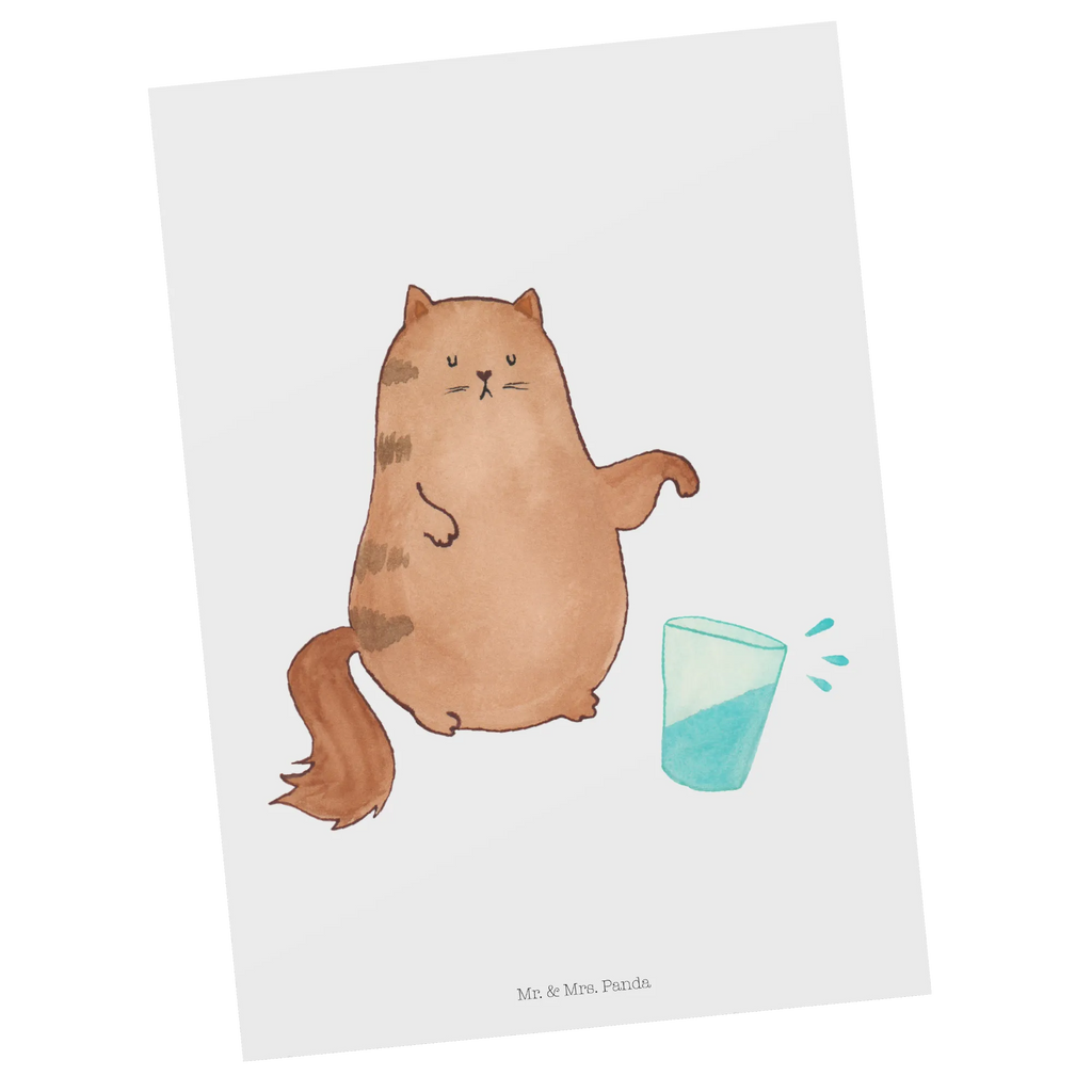 Postcard Cat water glass postcards, invitation, card, paper, letter, gift, gift card, invitation card, Postcard, cat, tomcat, kitty, meow, kitten, housecat, mama cat, love cats, cat image, cat fan, cat lover, cat fancier, cat decoration, gift for cat lover, cat owner, funny cats, cat sayings, cat motto, funny cat gifts, fan merchandise, cat stuff, animal lover, glass, pet, cats, water, pussy, Cats