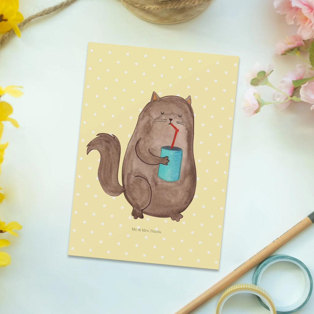 Postcard Cat can postcards, gift, Postcard, paper, card, invitation card, invitation, gift card, letter, cat, tomcat, kitty, meow, kitten, housecat, mama cat, love cats, cat image, cat fan, cat lover, cat fancier, cat decoration, gift for cat lover, cat owner, funny cats, cat sayings, cat motto, funny cat gifts, fan merchandise, cat stuff, animal lover, cats, Cats, food, pussy, pet, cat food