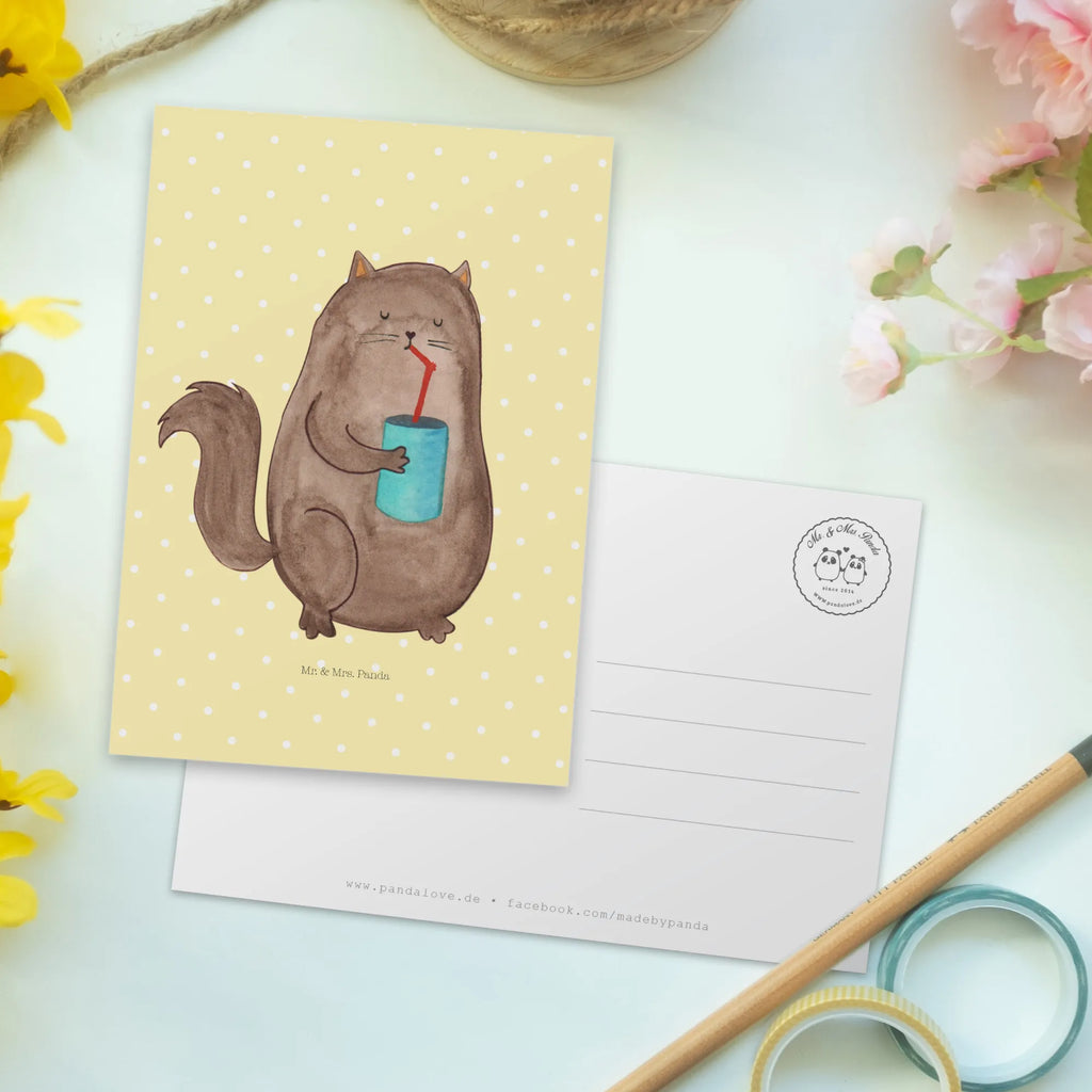 Postcard Cat can postcards, gift, Postcard, paper, card, invitation card, invitation, gift card, letter, cat, tomcat, kitty, meow, kitten, housecat, mama cat, love cats, cat image, cat fan, cat lover, cat fancier, cat decoration, gift for cat lover, cat owner, funny cats, cat sayings, cat motto, funny cat gifts, fan merchandise, cat stuff, animal lover, cats, Cats, food, pussy, pet, cat food