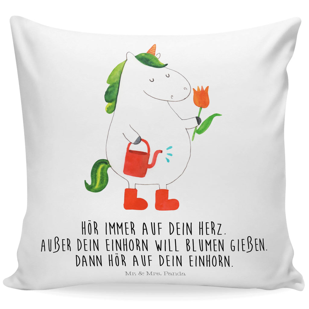 Cushion unicorn gardener bed, fluffy, cushion, pillows, settee, pad, sofa, pillow case, bedroom, 40x40, couch, Pillow, soft, 40 x 40, unicorn, unicorns, Girlfriend gift, Watering-Can, gardener present, Flower, Unicorn, garden, gardener gift