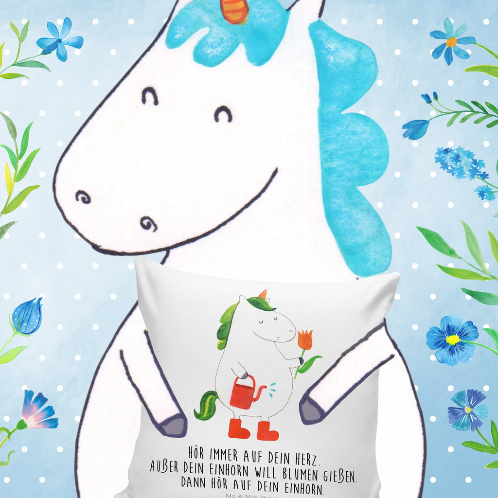 Cushion unicorn gardener bed, fluffy, cushion, pillows, settee, pad, sofa, pillow case, bedroom, 40x40, couch, Pillow, soft, 40 x 40, unicorn, unicorns, Girlfriend gift, Watering-Can, gardener present, Flower, Unicorn, garden, gardener gift