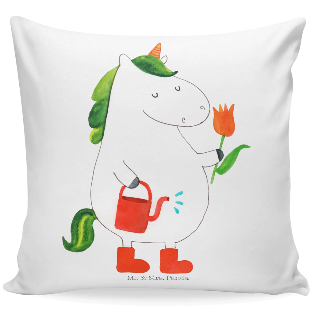 Cushion unicorn gardener bed, fluffy, cushion, pillows, settee, pad, sofa, pillow case, bedroom, 40x40, couch, Pillow, soft, 40 x 40, unicorn, unicorns, Girlfriend gift, Watering-Can, gardener present, Flower, Unicorn, garden, gardener gift